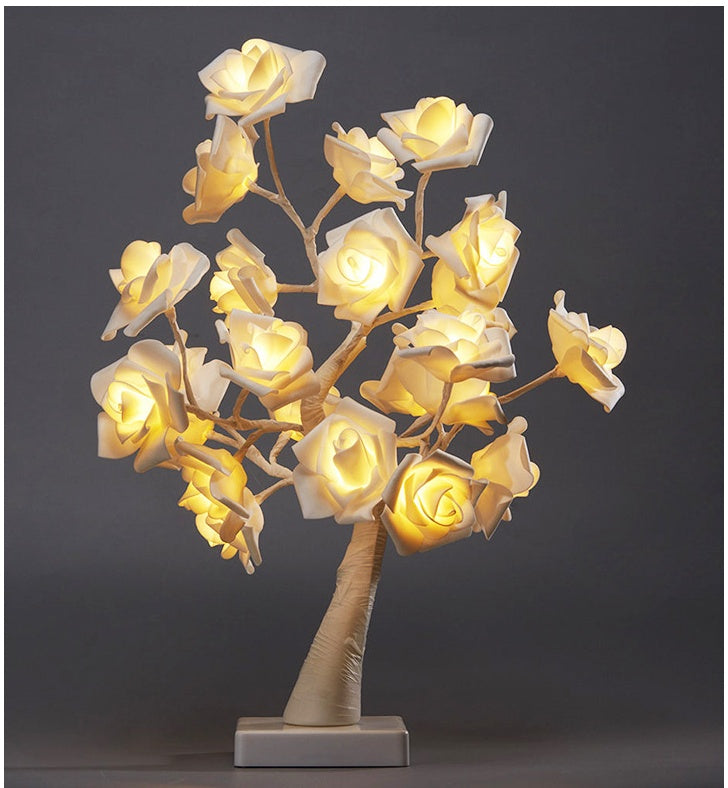 led imitation rose night light