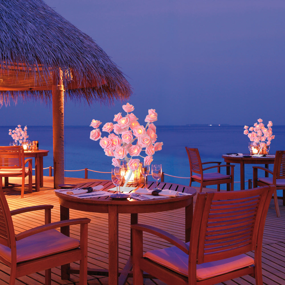 led imitation rose night light