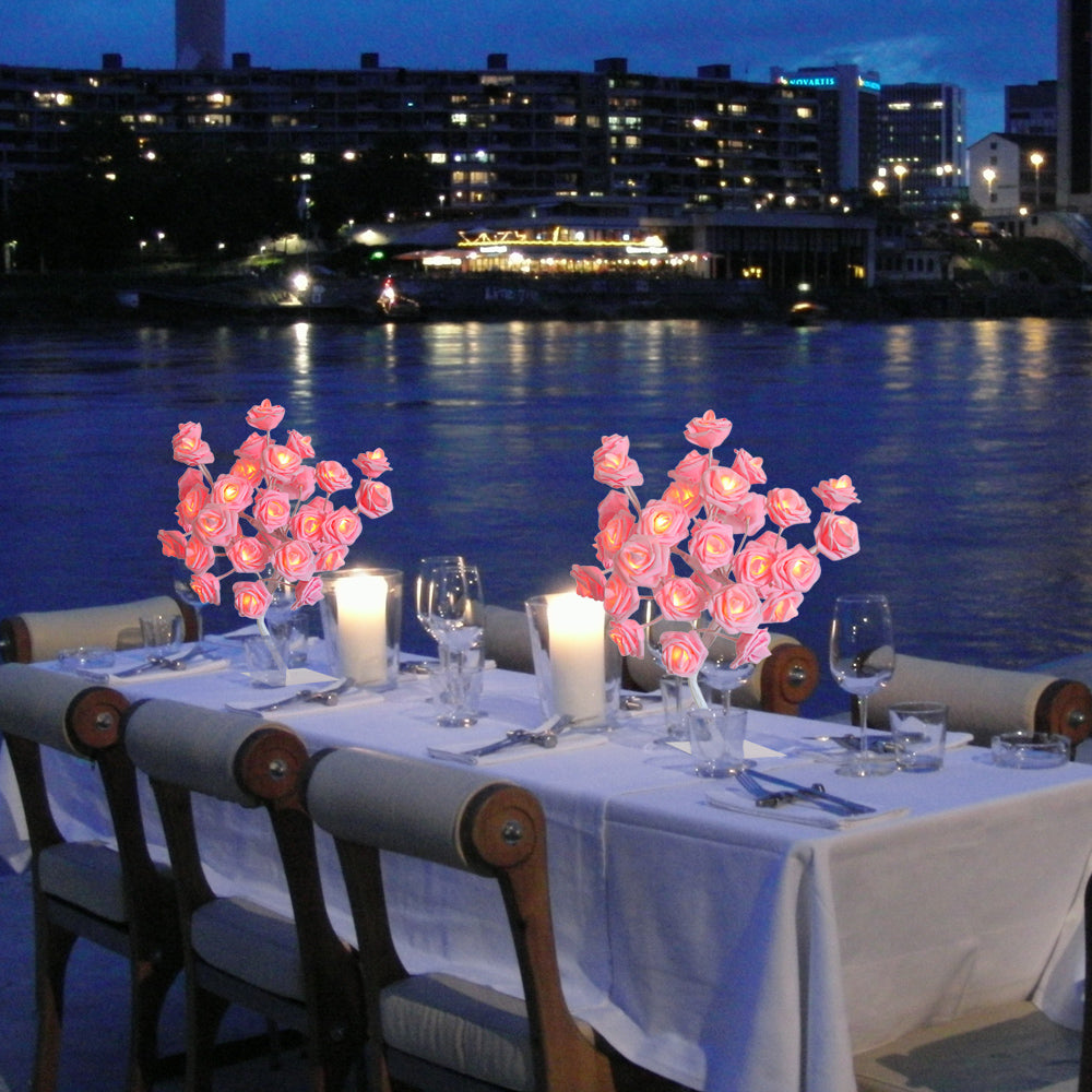 led imitation rose night light